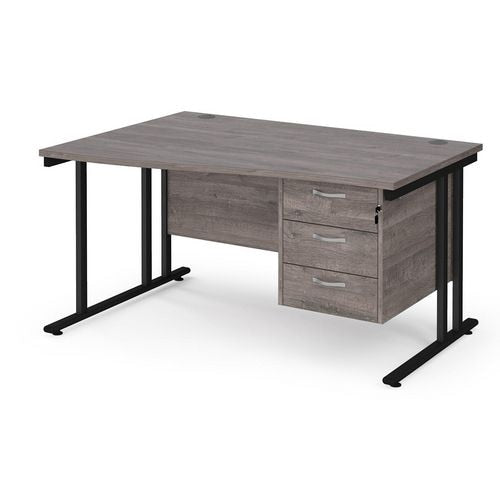 Dams International Wave Desk MC14WLP3KGO 1,400 x 725 x 800 - 990 mm