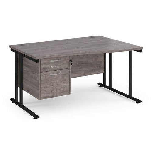 Dams International Wave Desk MC14WRP2KGO 1,400 x 725 x 800 - 990 mm