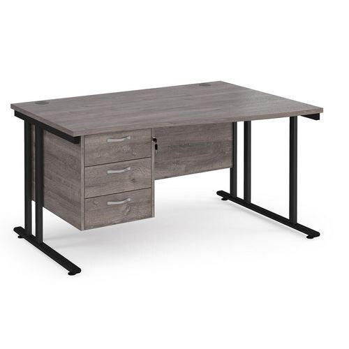 Dams International Wave Desk MC14WRP3KGO 1,400 x 725 x 800 - 990 mm