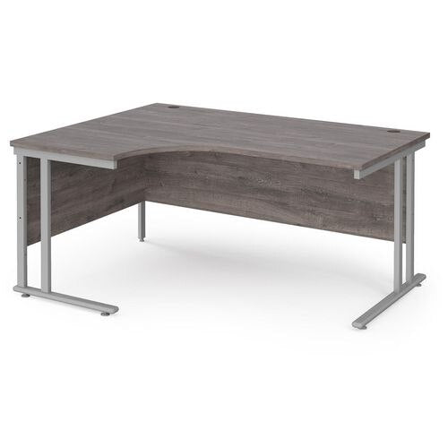 Dams International Left Hand Ergonomic Desk MC16ELSGO 1,600 x 1,200 x 725 mm