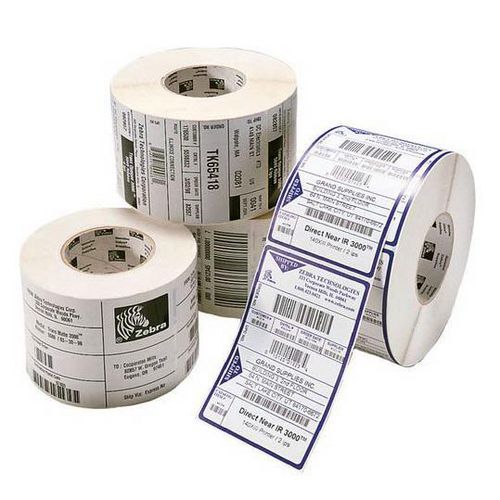 Zebra Labels 880247-025D Black on White 50.8 mm x 25.4 mm Pack of 12