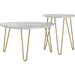 Novogratz Accent tables 7021891COMNUK White Marble 830.6 (W) x 835.7 (D) x 574 (H) mm