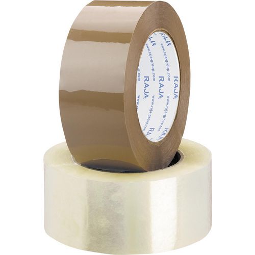 RAJA Packaging Tape Clear 48 mm (W) x 66 m (L) PP (Polypropylene) Pack of 36