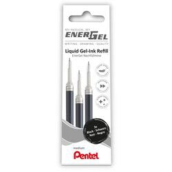 Pentel EnerGel Rollerball Pen Refill 0.4 mm Black LR7-3A Set of 3