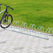 HOMCOM 6-Bike Floor Parking Stand-Silver