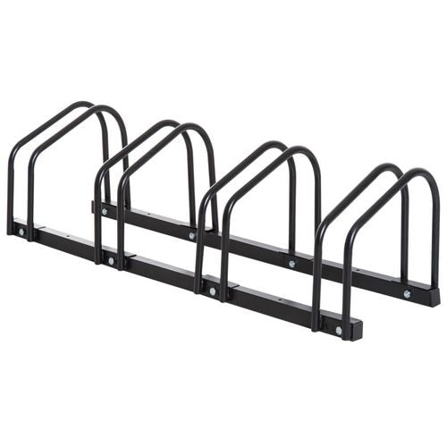 HOMCOM Bike Parking Rack, 95Lx33Wx27H cm, Steel-Black