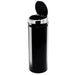 HOMCOM Trash Can Stainless Steel Black 30.5 x 81.5 cm