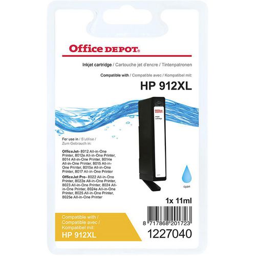 Office Depot 912XL Compatible HP Ink Cartridge 3YL81AE Cyan