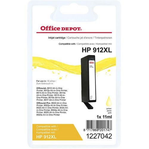 Office Depot 912XL Compatible HP Ink Cartridge 3YL83AE Yellow