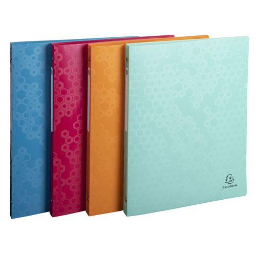 Exacompta Ring Binder 4 15 Recycled PP A4 Assorted