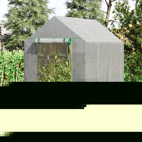 OutSunny Greenhouse White 186 x 120 x 190 cm