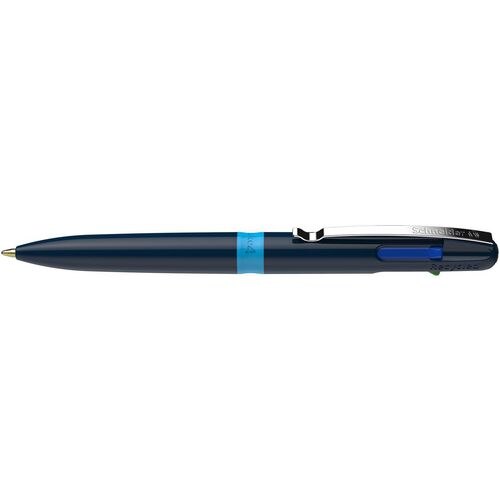 Schneider Take 4 138003 Ballpoint Pen Blue, Red, Black, Green Medium 0.5 mm Refillable