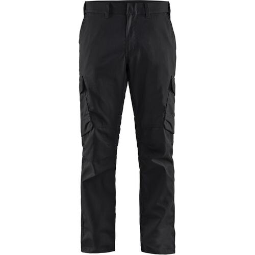BLÅKLÄDER Trousers 14441832 Cotton, Elastolefin, PL (Polyester) Black Size 42R