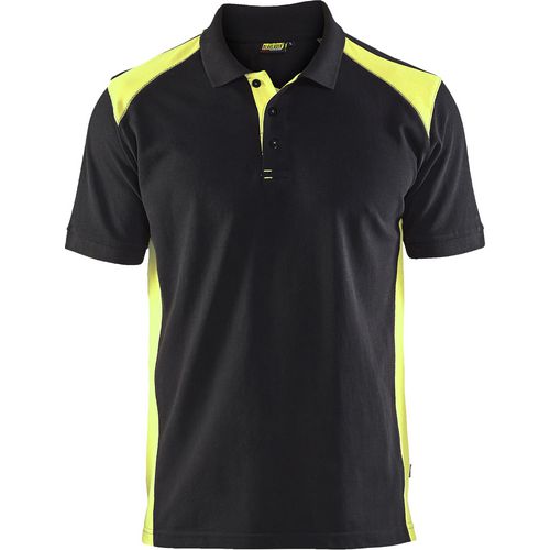 BLÅKLÄDER T-shirt 33241050 Cotton, PL (Polyester) Black, Yellow Size L