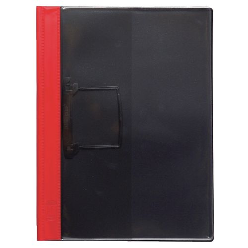 Djois Clip File A4 PVC 24 x 31.5 cm Red Pack of 10