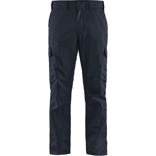 BLÅKLÄDER Trousers 14441832 Cotton, Elastolefin, PL (Polyester) Dark Navy, Black Size 38L