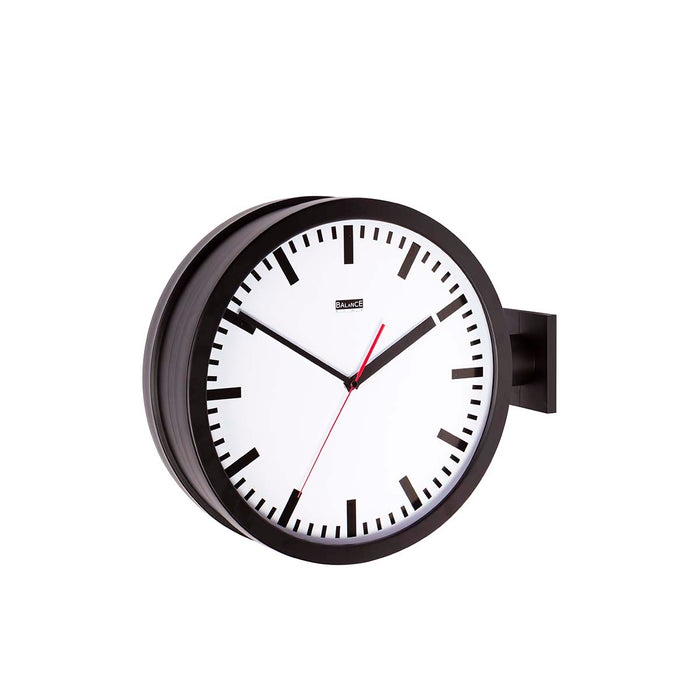 Balance Wall Clock 38 cm Analogue Black/White