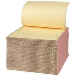 Computer Listing Paper Perforated 53 gsm Assorted 700 Sheets