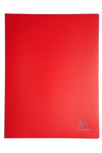 Exacompta Display Book 85105E A4 Red 100 Pockets Pack of 8