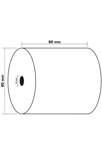 Exacompta Thermal Roll 80 x 80 x 12 mm 48 gsm Pack of 50