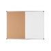Bi-Office Maya Combi Board Wall Mounted 80 (W) x 60 (H) cm Brown, White