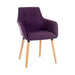 Breakout Upholstered Reception Chair Plum (Pack 2) - 6930PLUM