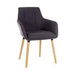 Breakout Upholstered Reception Chair Graphite (Pack 2) - 6930GRA