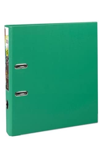 Exacompta PremTouch Lever Arch File A4 Maxi 50 mm Green 2 ring 53143E Cardboard, PP (Polypropylene) Portrait Pack of 10