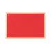Bi-Office Earth Notice Board Non Magnetic 120 (W) x 120 (H) cm Red