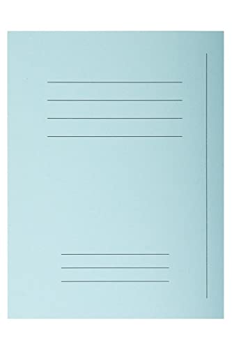 Exacompta Forever Square Cut Folder A4 Blue Manila Recycled 100% 220 gsm Pack of 100