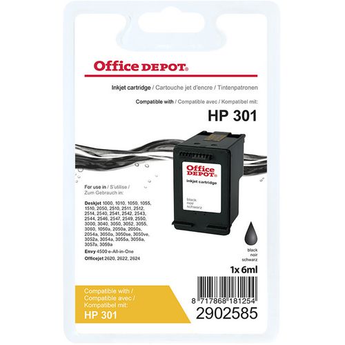 Office Depot 301 Compatible HP Ink Cartridge CH561EE Black