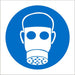 Mandatory Sign Respirators Plastic 20 x 20 cm