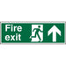 Fire Exit Sign with Up Arrow Vinyl 20 x 60 cm
