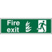Fire Exit Sign Right Arrow Vinyl 20 x 60 cm