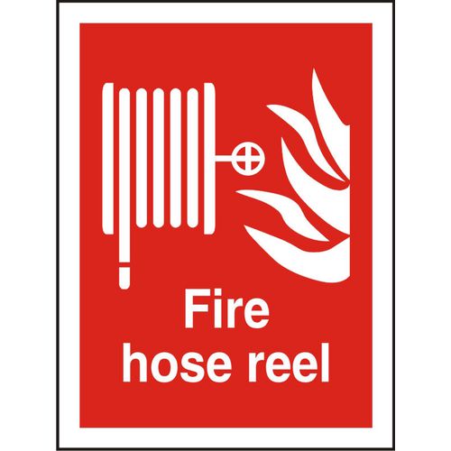 Fire Sign Fire Hose Vinyl 20 x 15 cm