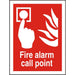 Fire Alarm Sign Call Point Plastic 30 x 20 cm