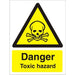 Warning Sign Toxic Hazard Plastic 40 x 30 cm