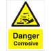 Warning Sign Corrosive Plastic 30 x 20 cm