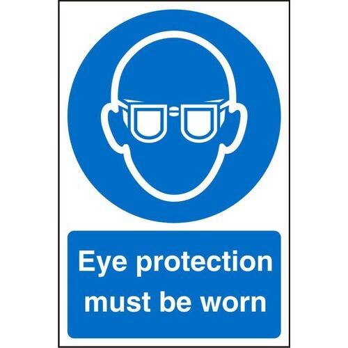 Mandatory Sign Eye Protection Plastic 60 x 40 cm