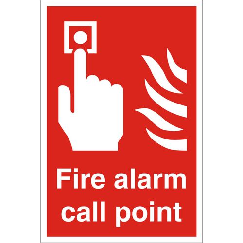 Fire Sign Fire Point Plastic 60 x 40 cm