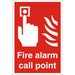 Fire Sign Fire Point Plastic 60 x 40 cm