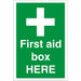 First Aid Sign First Aid Box PVC 60 x 40 cm