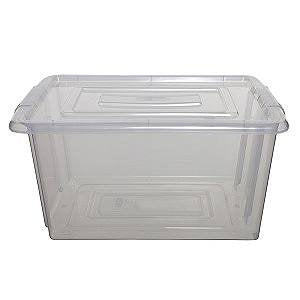 Whitefurze Stack&Store Storage Box 52 L Large Without Lid Transparent 59 x 40 x 29 cm