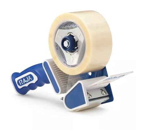 RAJA Packaging Tape Dispenser Blue 50 (W) mm Metal, Plastic