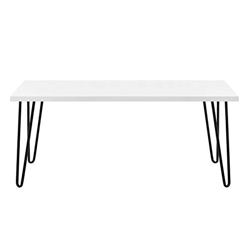 Alphason Rectangular Coffee Table with White MDF Top and White Stipple Frame 5011015COM 1067 x 495 x 453mm