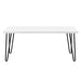 Alphason Rectangular Coffee Table with White MDF Top and White Stipple Frame 5011015COM 1067 x 495 x 453mm