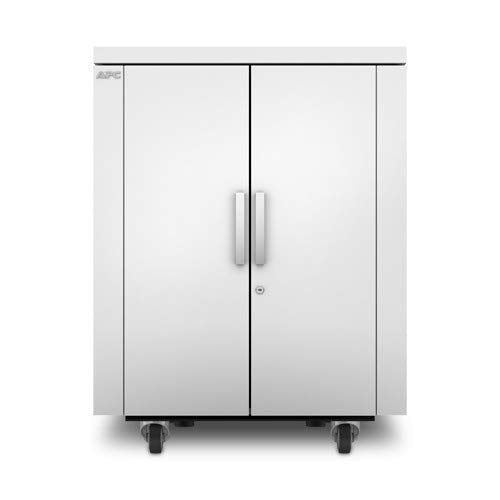 APC NetShelter CX Secure Soundproof Server Room in a Box Enclosure - Shock Packaging - Rack cabinet - with power distribution unit - white - 18U - 19"