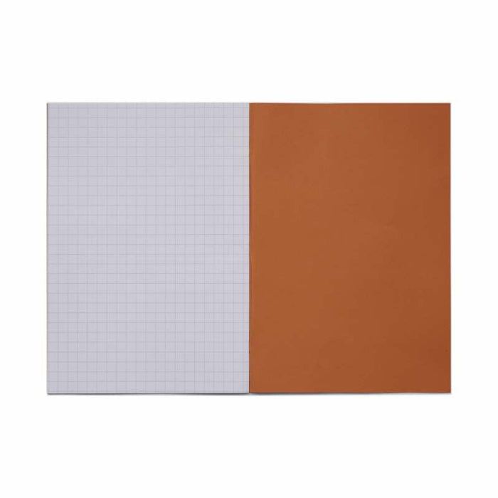 Rhino A4 Exercise Book 32 Page 10mm Squared Orange (Pack 100) - VDU014-155-6