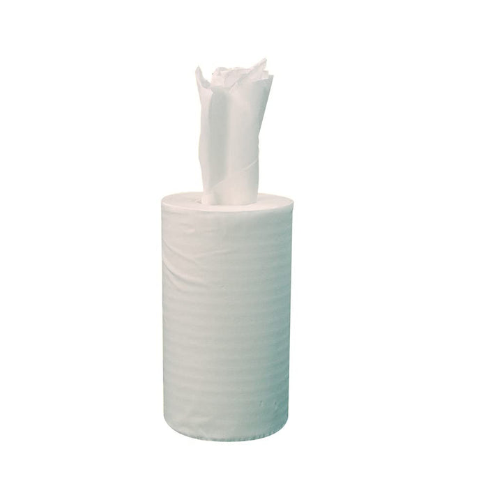 essentials Centrefeed Roll Mini 2 Ply Centrefeed White Pack of 12