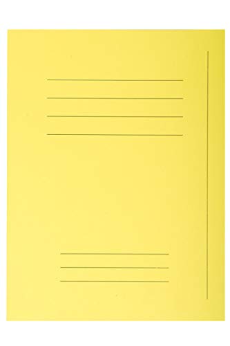 Exacompta Forever Square Cut Folder 435005E A4 Manila 24 (W) x 32 (H) cm Yellow 2 Packs of 50